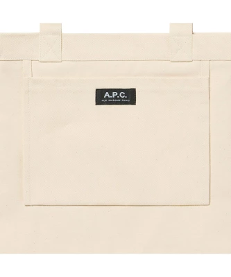 本物のa.p.c. トートバッグの内側のタグ