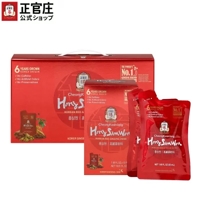 紅蔘元(ホンサムウォン) Hongsamwon パウチ (50ml x 30袋) │正官庄（ジョンガンジャン）紅参（ホンサム）6年根 高麗人参