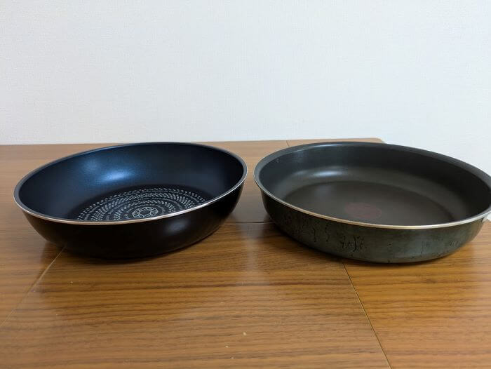 ティファールとパール金属のフライパン比較