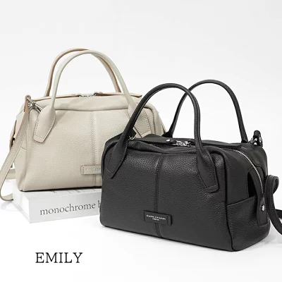 ジャンニキアリーニ GIANNI CHIARINI レディース ミニボストンバッグ EMILY BS11300 COMM GRN NERO ブラック 001 LAMB 0152 
