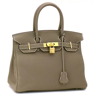エルメス バーキン 30cm トゴ ハンドバッグ 027633CC 18 エトゥープ 刻印Z
