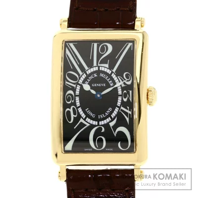 フランクミュラー 952QZ フランクミュラー ロングアイランド 腕時計 K18イエローゴールド/革 メンズ